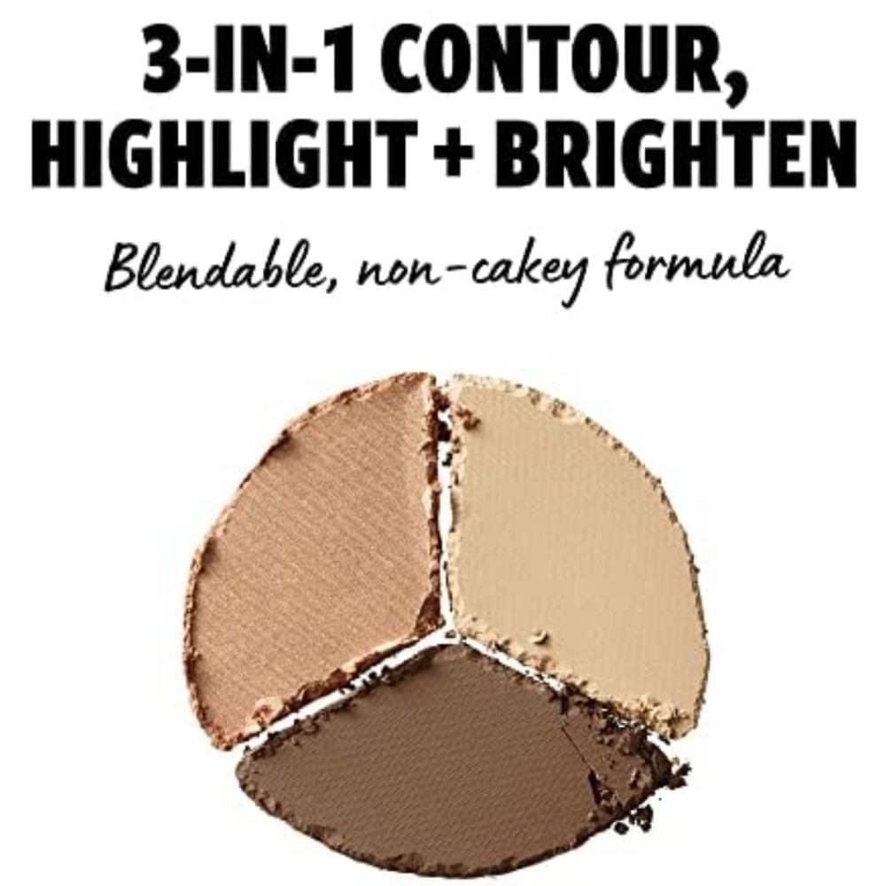 NYX Professional 3 in 1 Contour Highlight Brighten Palette